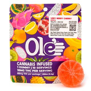 Very Berry Cherry Single Gummy Ole' 4 Fingers