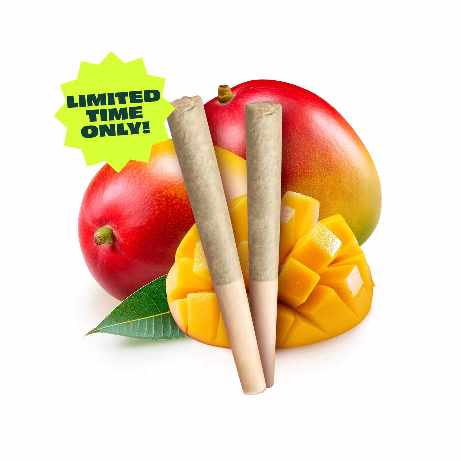 Mango Sunrise | Flavor Infused Distillate Pre-Rolls (2-Pack) Float