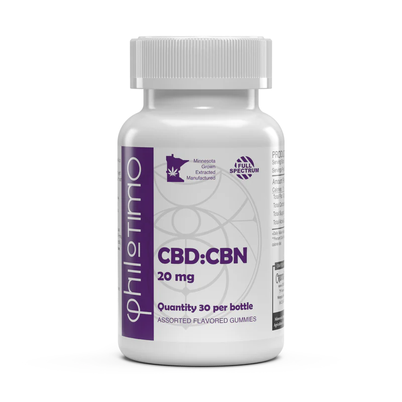 CBD:CBN Gummies - 20mg - Philotimo