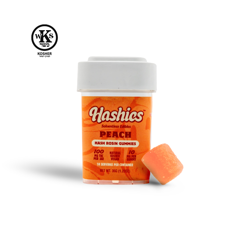 Hashies: Hashies Peach  Hash Rosin Gummies 10MG