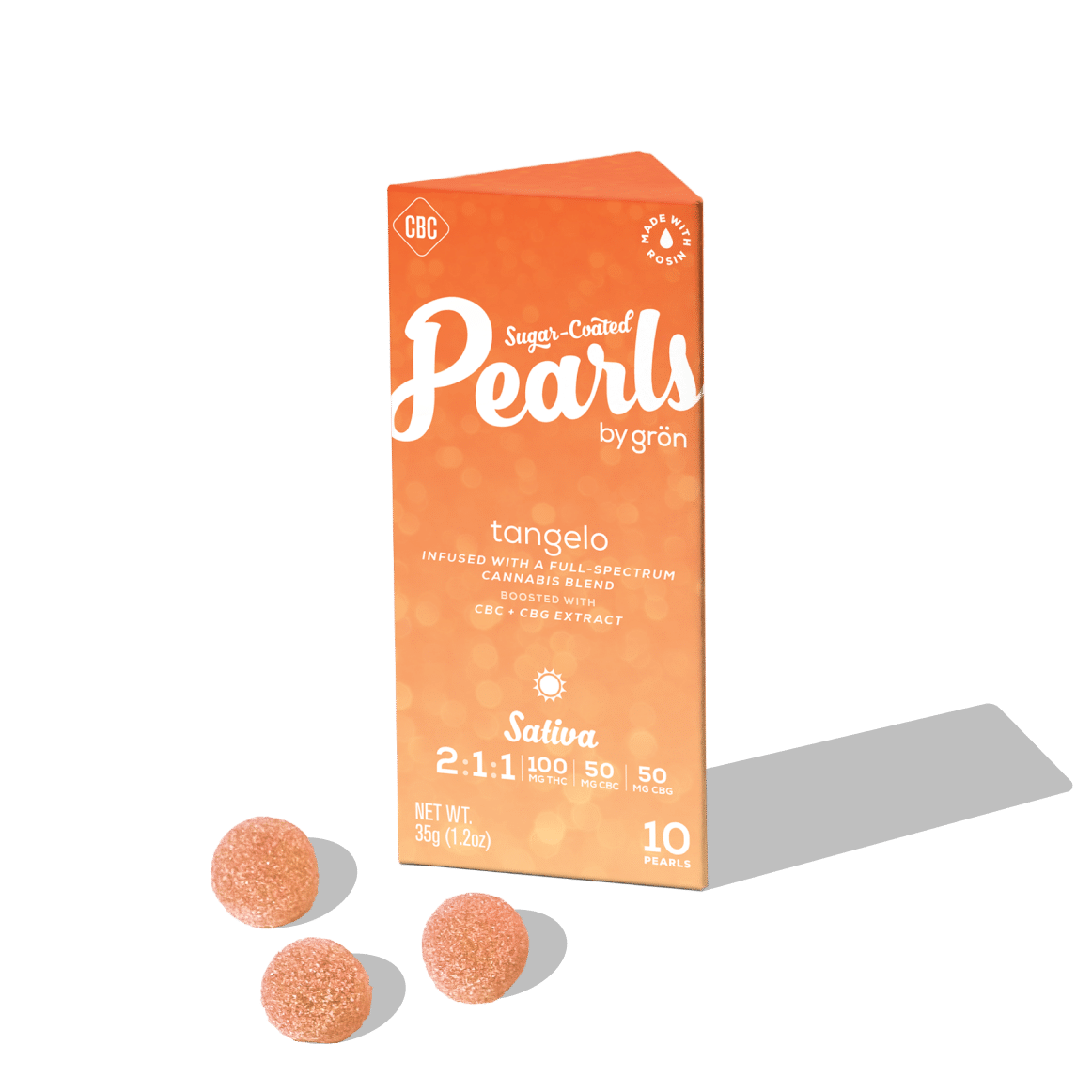 Pearls | Tangelo 2:1:1 THC:CBC:CBG Grön
