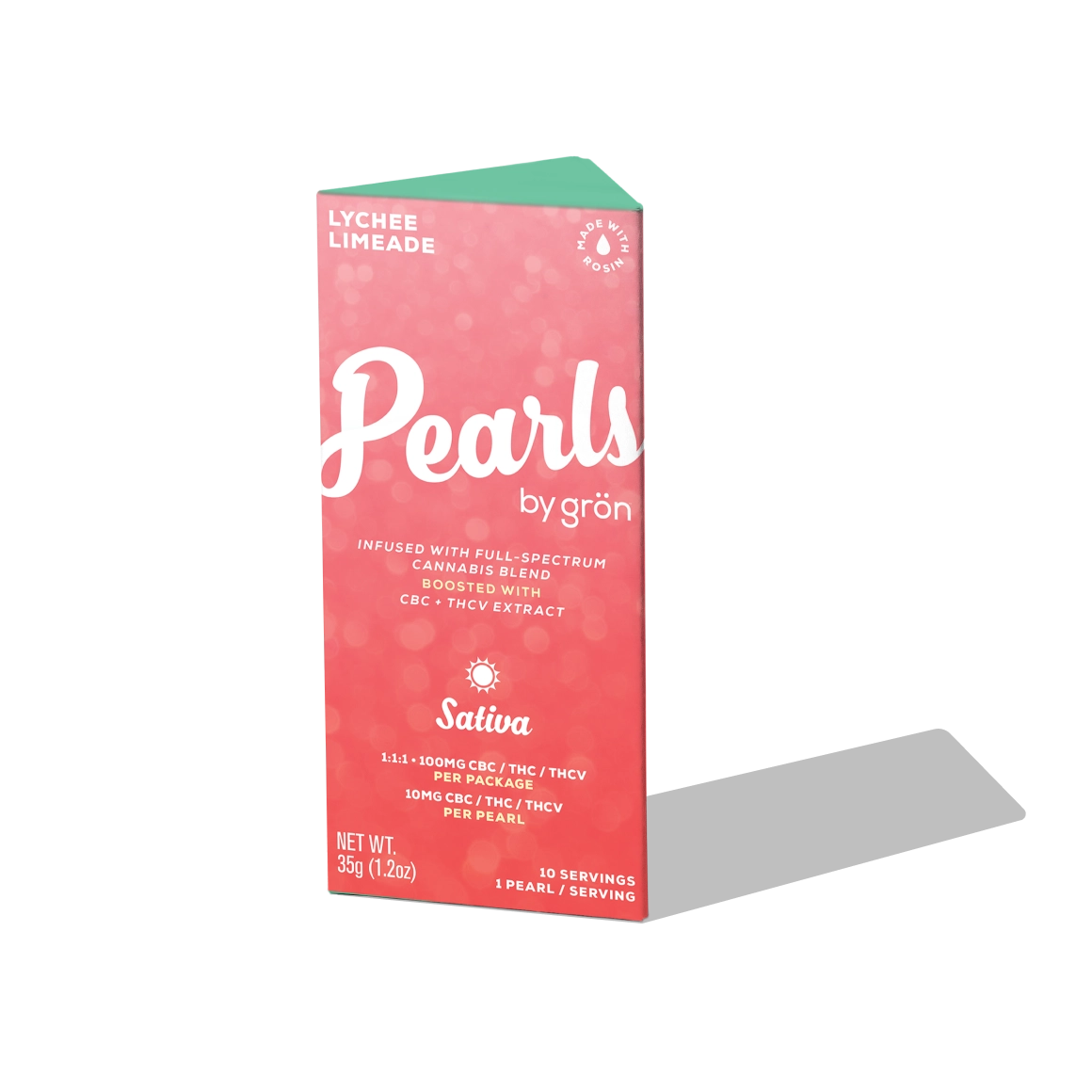 Lychee Limeade | Pearls 1:1:1 THC:CBC:THCV Grön
