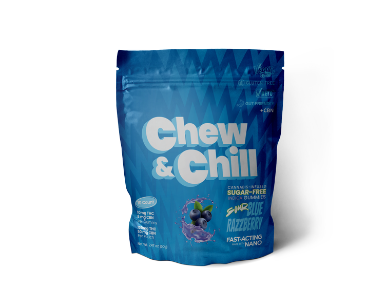 Sour Blue Razz Chew and Chill