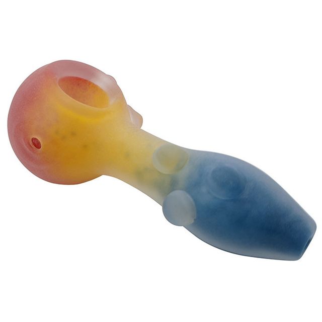 4" Frosted Tri Color Spoon Hand SimpleGoods