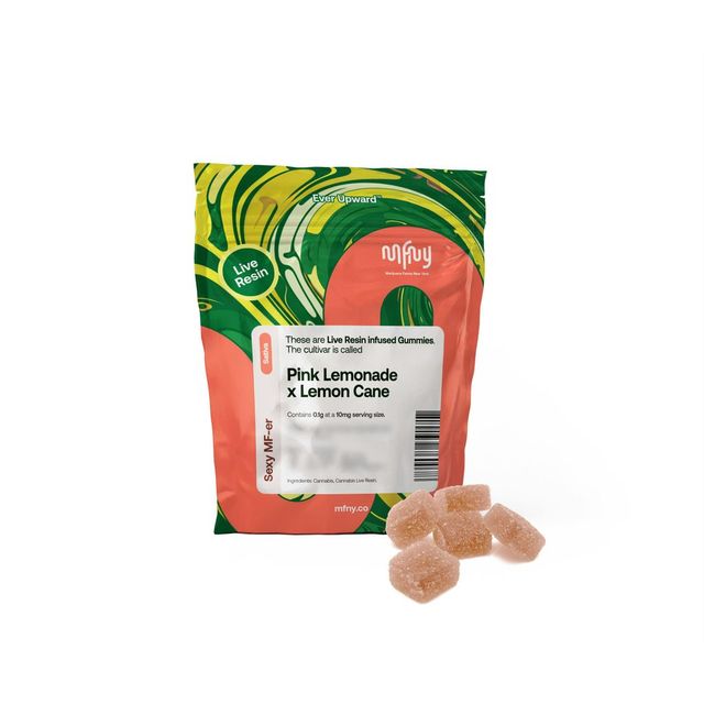 Pink Lemonade x Lemon Cane Live Resin Gummies | 100mg 10pk MFNY