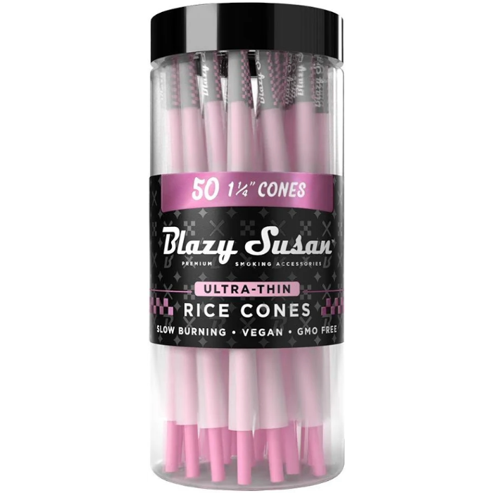 Ultra Thin Rice Paper Cones - 1 1/4 Size - Jar of 50 Blazy Susan