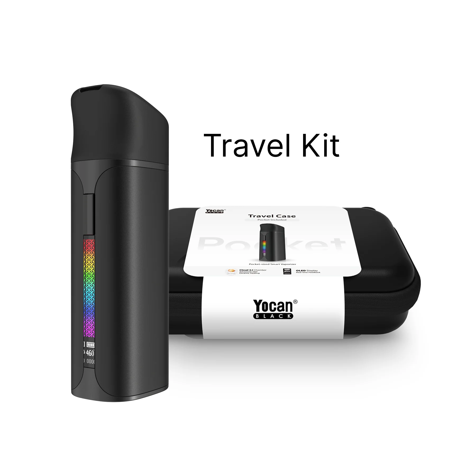 Pocket Travel Case Kit Yocan Black Pocket Travel Case Kit Yocan Black