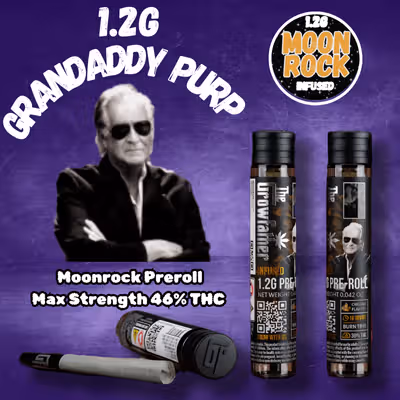 Granddaddy Purple Berry Moonrock Preroll  The Growfather