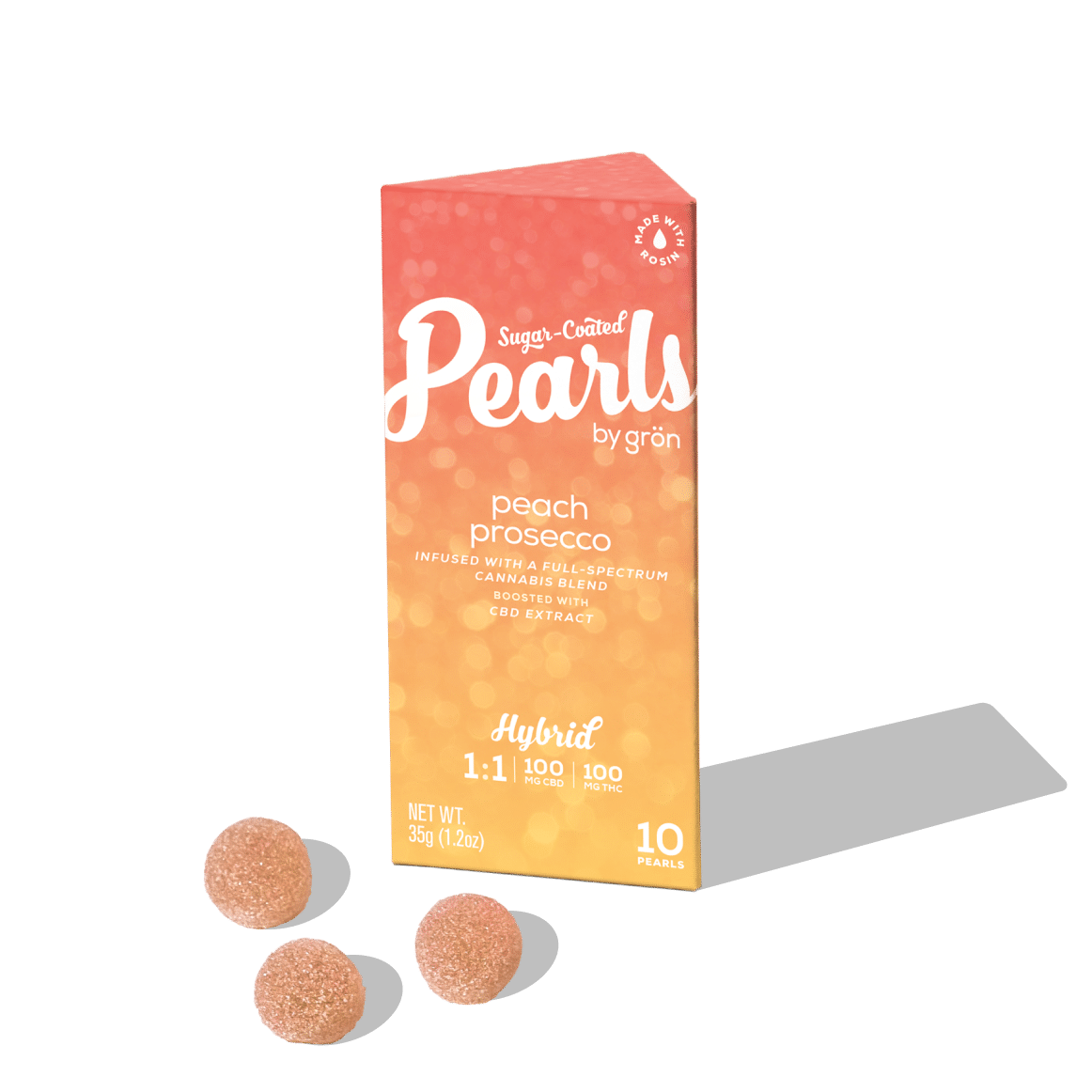 Peach Prosecco | Pearls 1:1 THC:CBD Grön