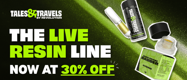 Cannabis Promo, Cannabis Sales, Cannabis Discounts, Cannabis on Sale, 30% Off Revolution Brands