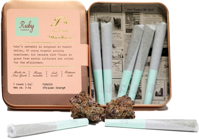 African Orange Doobies 7pk Ruby Farms