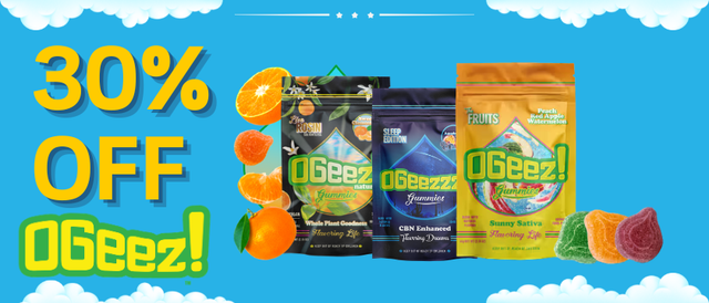Cannabis Promo, Cannabis Sales, Cannabis Discounts, Cannabis on Sale, 30% Off OGeez!