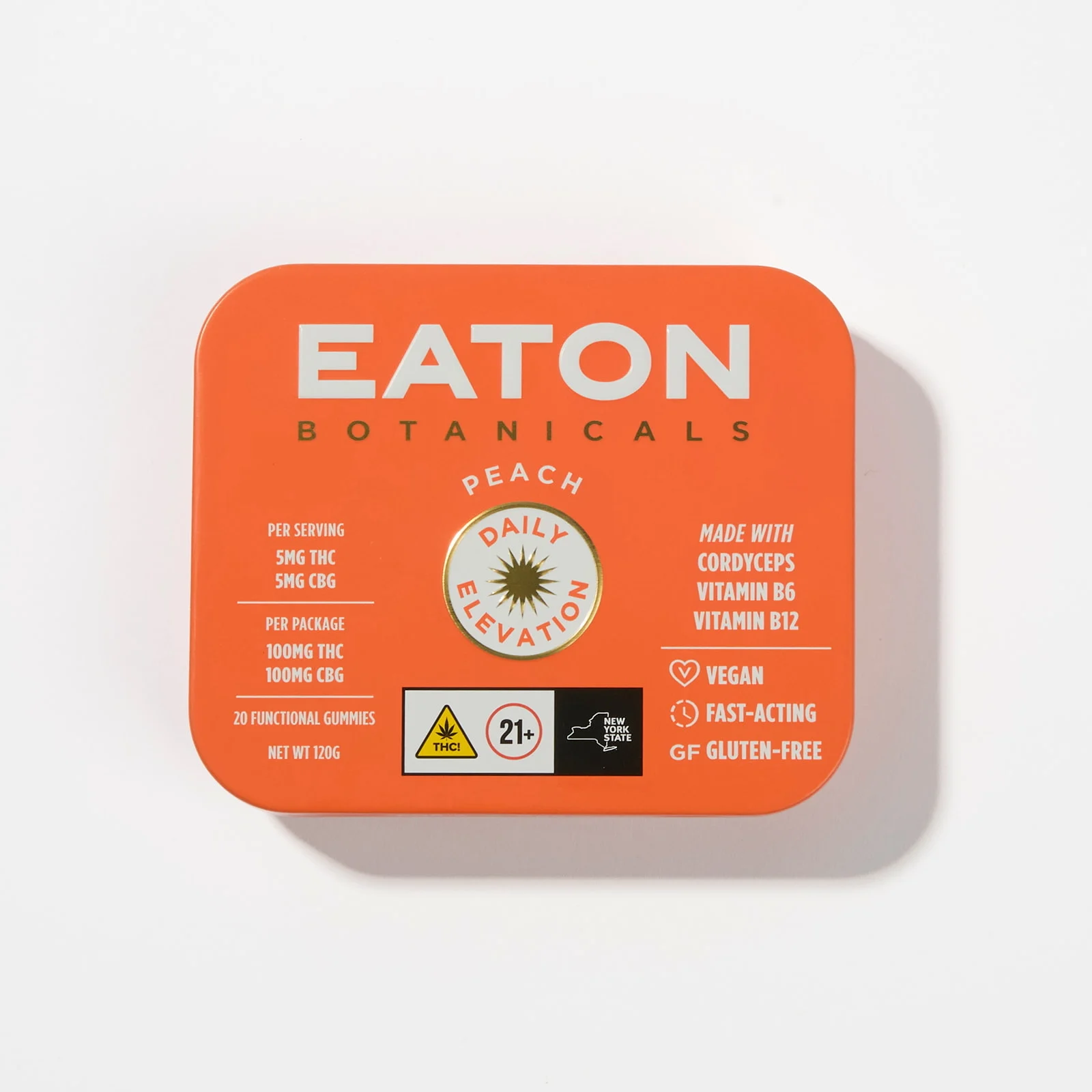 Eaton Daily Elevation Peach 5mg THC : 5mg CBG