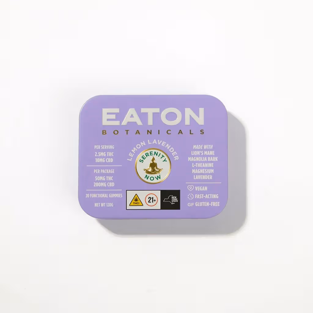 Eaton Serenity Now Lemon Lavender 2.5mg THC : 10mg CBD