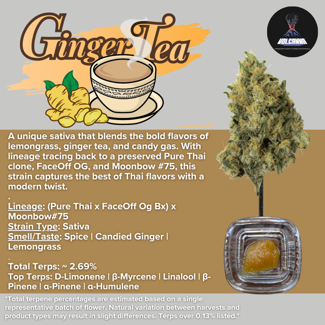 Baller Jar - Ginger Tea - Cured Resin Volcanna