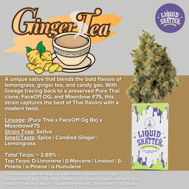 Ginger Tea Liquid Shatter