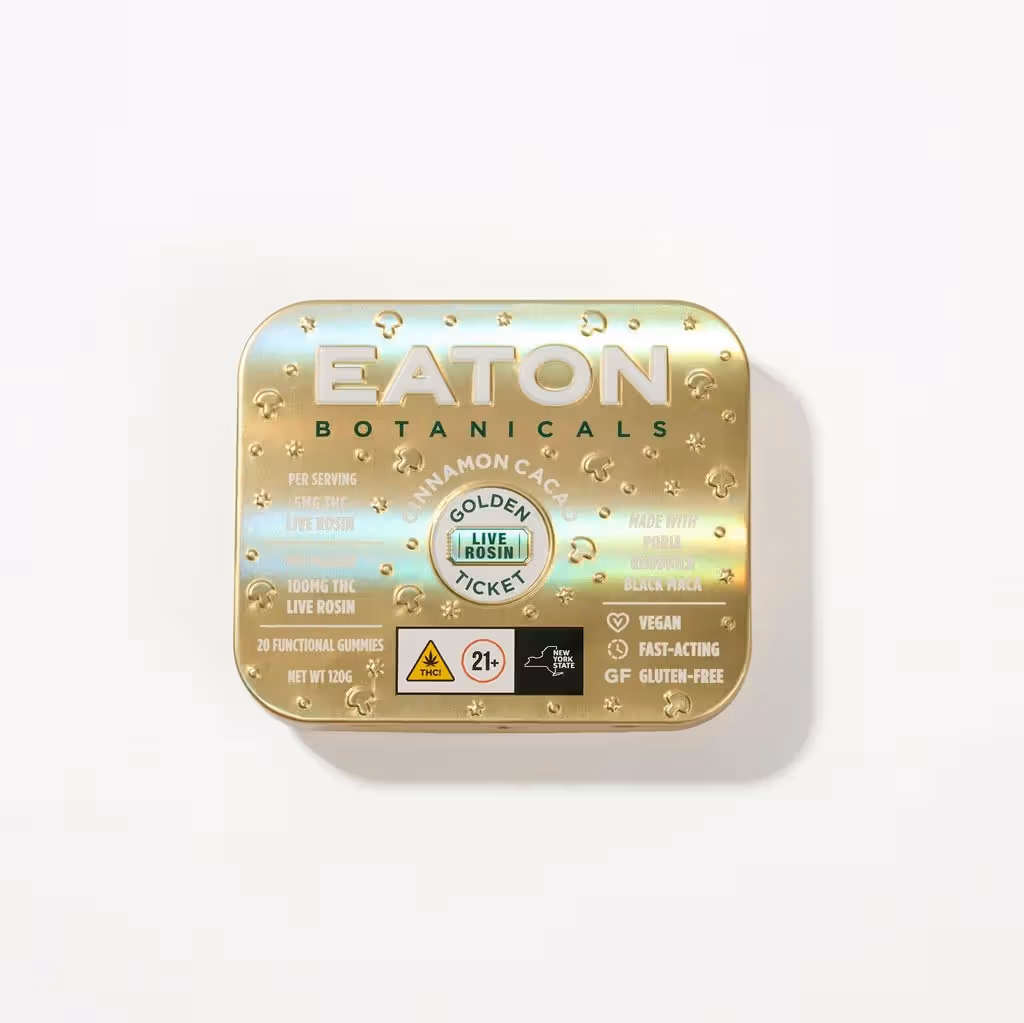 Eaton Golden Ticket Cinnamon Cacao 5mg THC Live Rosin