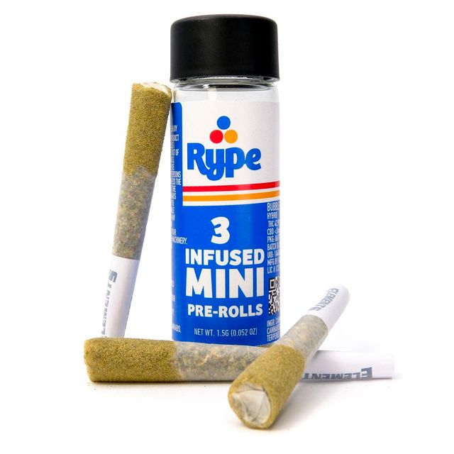 Bubble Tape Distillate Infused Mini Pre-Rolls  3 Rype