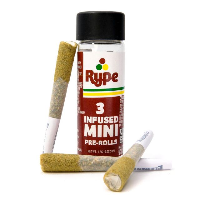 Orange Oasis Distillate Infused Mini Pre-Rolls 3 Rype