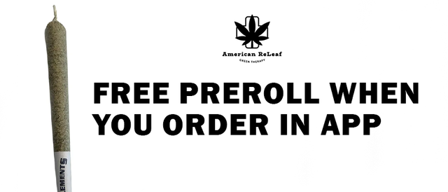 Cannabis Promo, Cannabis Sales, Cannabis Discounts, Cannabis on Sale, Penny preroll with app purchase