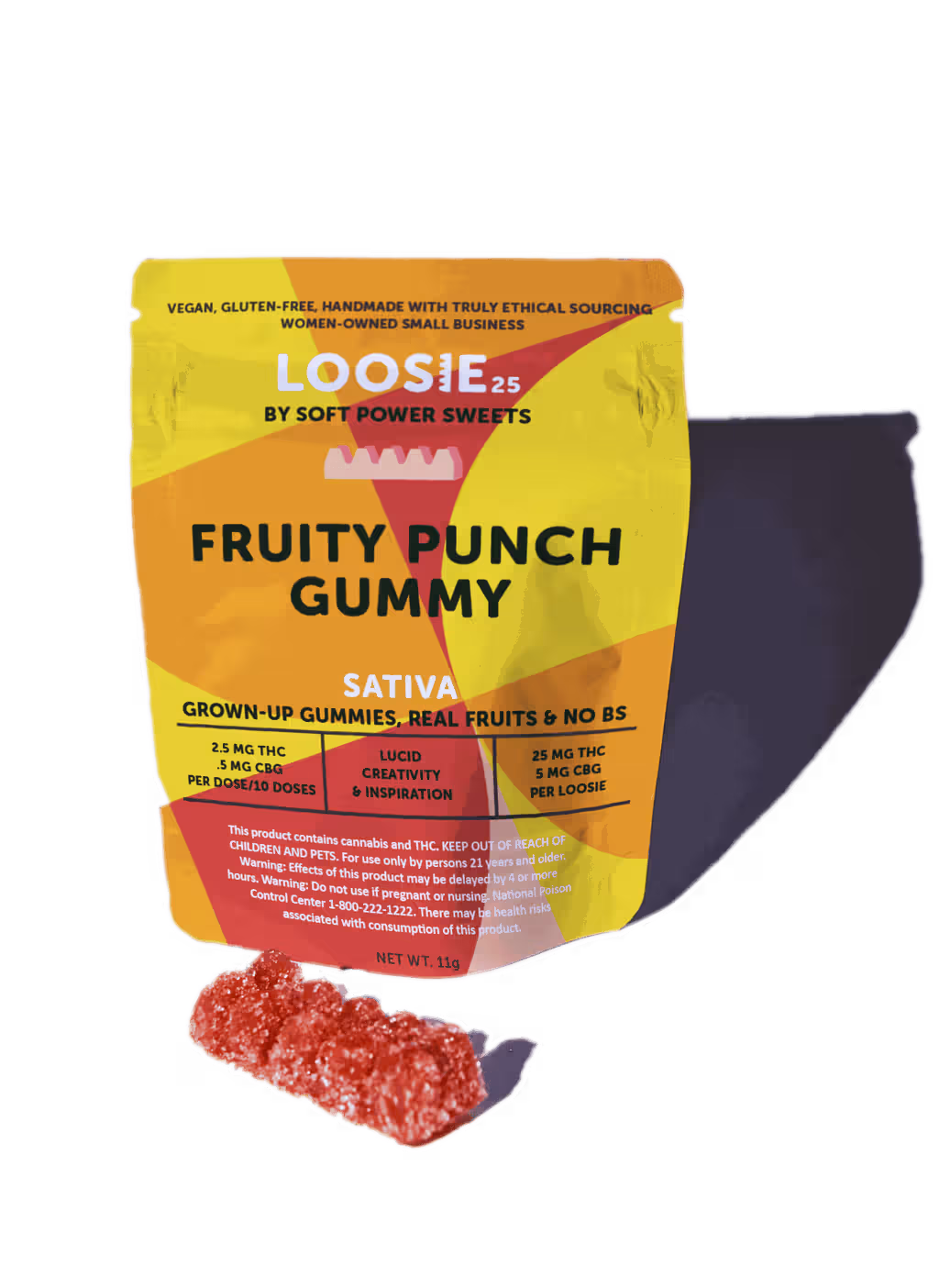 Soft Power Sweets Fruity Punch 2.5mg THC : 0.5mg CBG