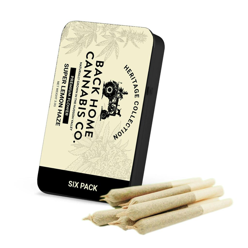 Back Home Cannabis| Super Lemon Haze| 6 Pack |Pre Roll