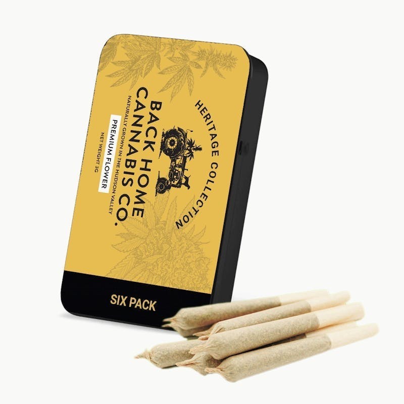 Back Home Cannabis |Maui Wowie| 6 Pack| Pre Roll