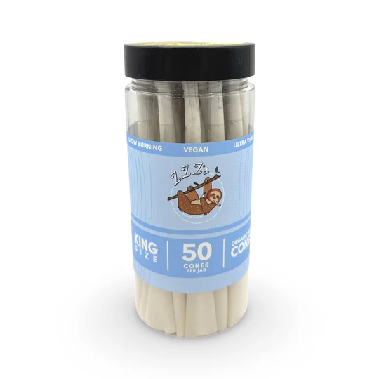 Stoner Sloth Jar of King Size 50pk Zzz's Rolling Paper Company