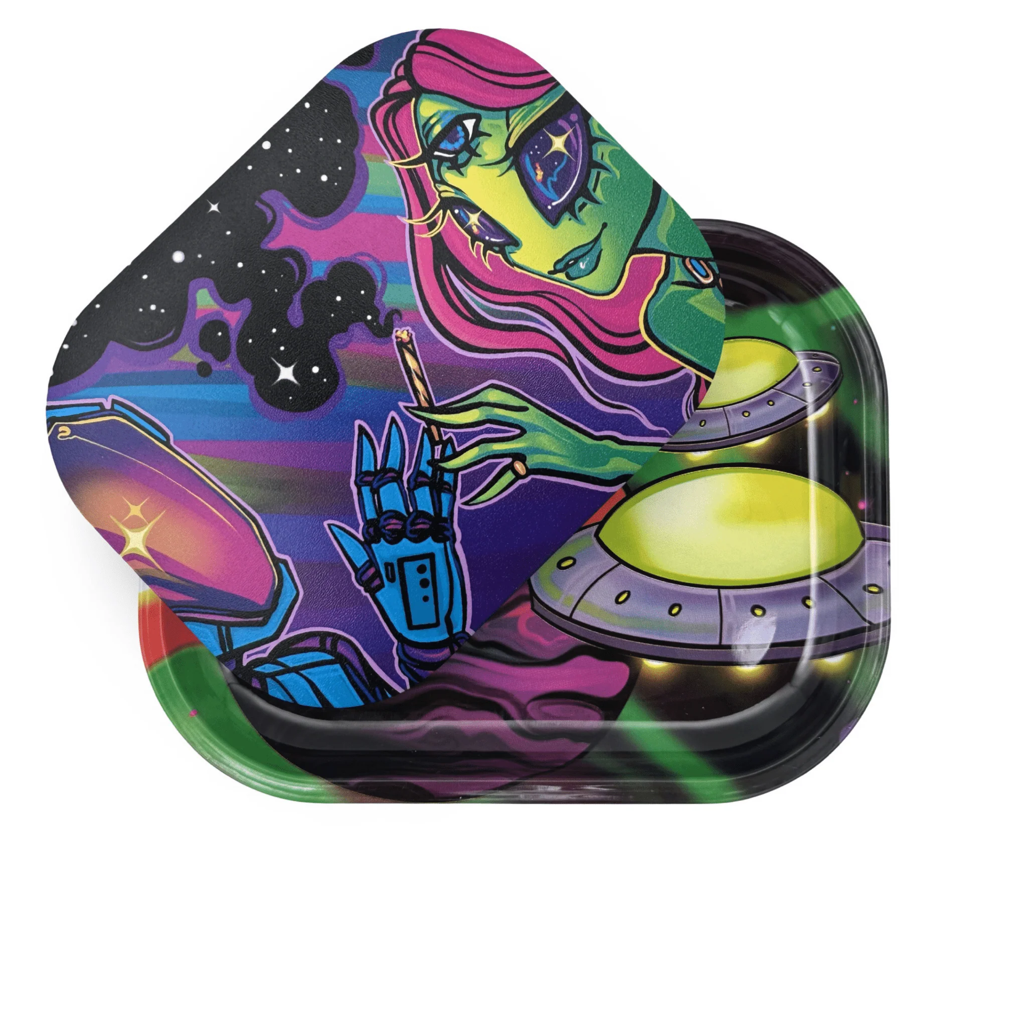 Rolling Tray With Magnetic Cover | Space Lovers Zzz's