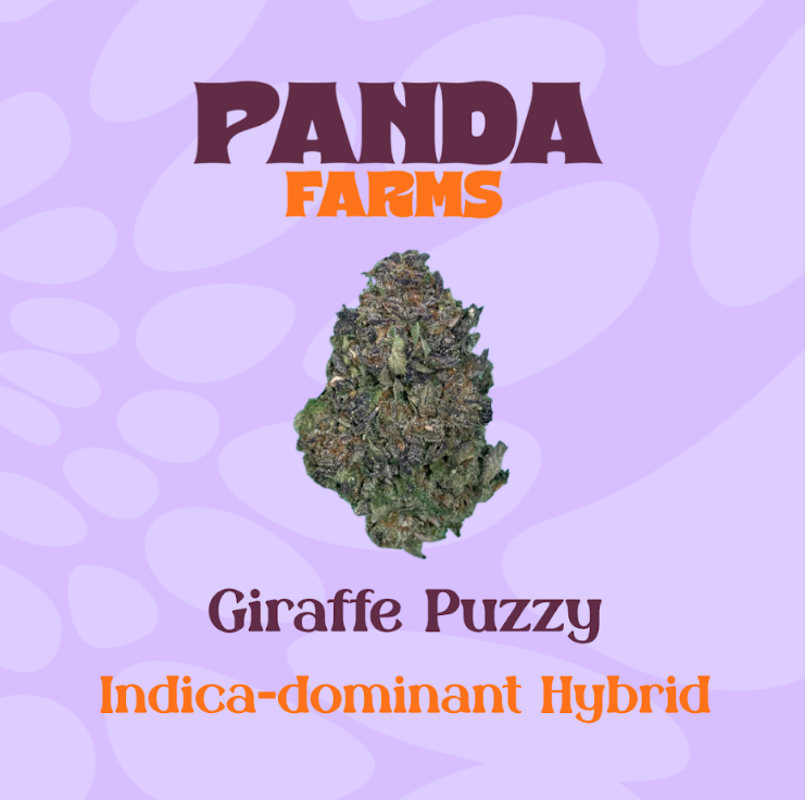 Giraffe Puzzy Glass-Tipped Hemp Wrap
