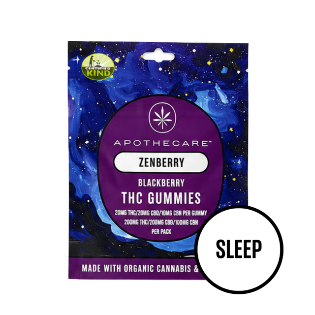 Certified Organic Zen Berry 2:2:1 THC:CBD:CBN Apothecare Certified Organic Zen Berry 2:2:1 THC:CBD:CBN Apothecare