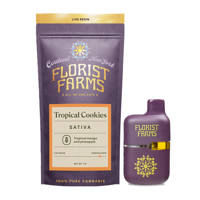 - Live Resin Tropical Cookies Disposable Florist Farms