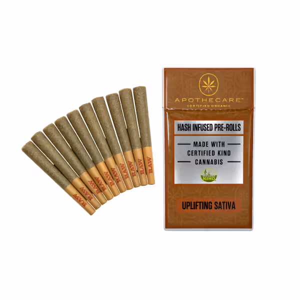 Certified Organic Lemon Mason .5g Infused Pre-Roll 10 Pack Apothecare