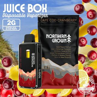 Cape Cod Cranberry Juice Box 2G Disposable Northern Grown