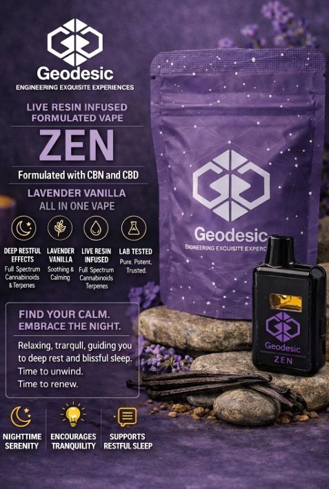 Zen - Lavender Vanilla CBN+CBD Infused Geodesic Zen - Lavender Vanilla CBN+CBD Infused Geodesic