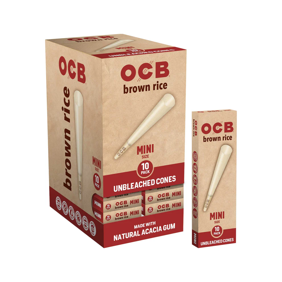 Brown Rice Cone Mini 10ct OCB