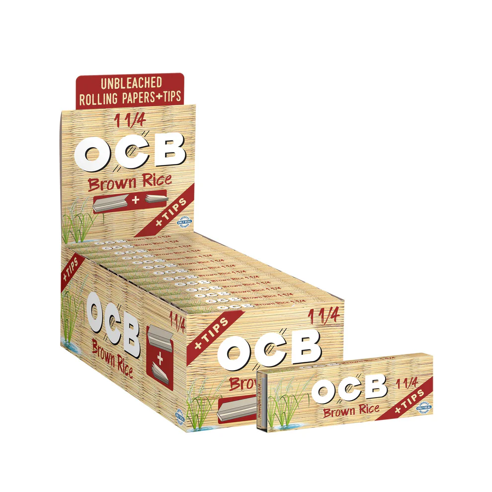 Brown Rice Paper 1 1/4 + Tips  OCB