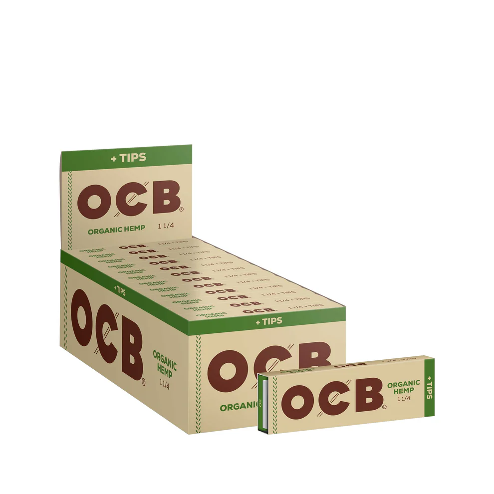Organic Hemp Paper 1 1/4 + Tips  OCB