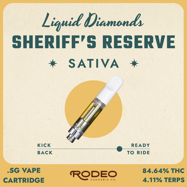 Sheriff's Reserve Liquid Diamonds Rodeo Cannabis Sheriff's Reserve Liquid Diamonds Rodeo Cannabis