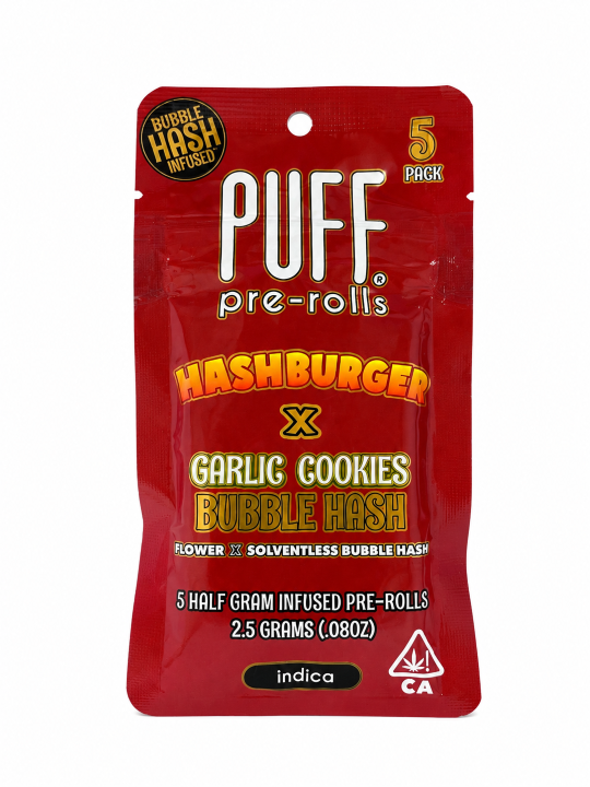 Hashburger x Garlic Cookies Infused 5 Pack PUFF