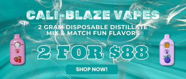 Cannabis Promo, Cannabis Sales, Cannabis Offers, Cannabis on Sale, Cali-Blaze 2G Dispo - 2 for $88
