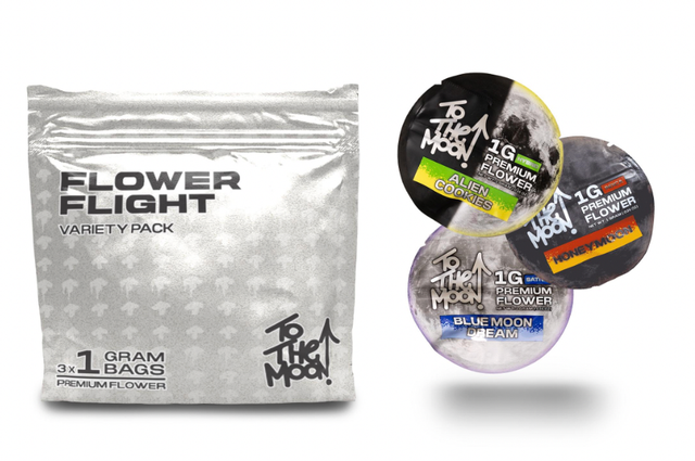 Flower Flight Variety Pack 3x 1g Bags To The Moon