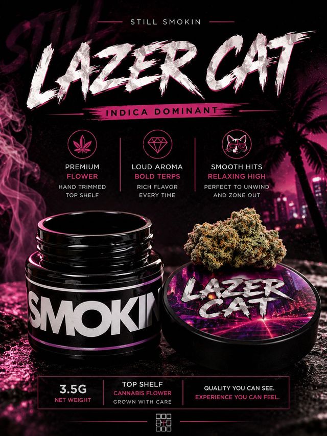 Lazer Cat Still Smokin
