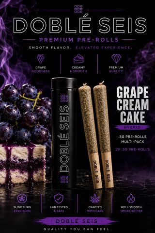 Grape Cream Cake Doble Seis
