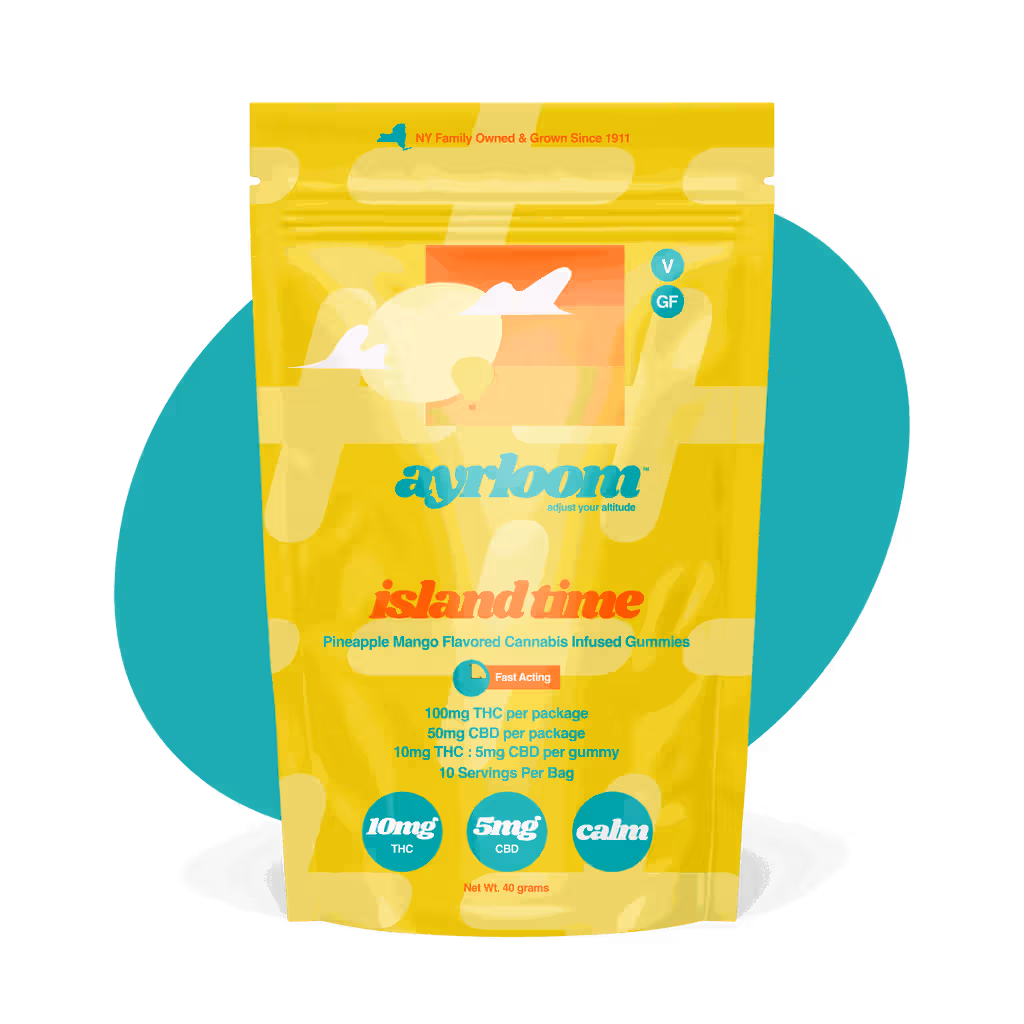 Ayrloom Pineapple Mango, Island Time 10mg THC : 5mg CBD