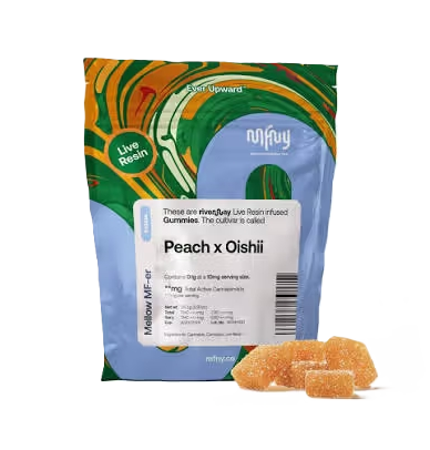 Peach x Oishii Live Resin Gummies MFNY