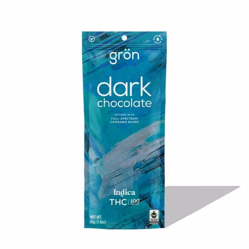 Grön| Dark Chocolate Bar | Indica