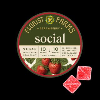 Strawberry 1:1 THC:CBG Florist Farms