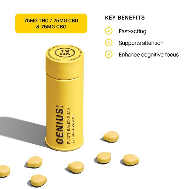 Genius Drops Tin 1:1:1 THC:CBD:CBG 1906