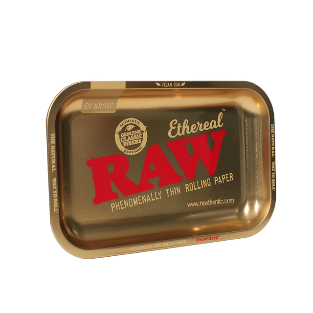 Ethereal Rolling Tray Gold RAW